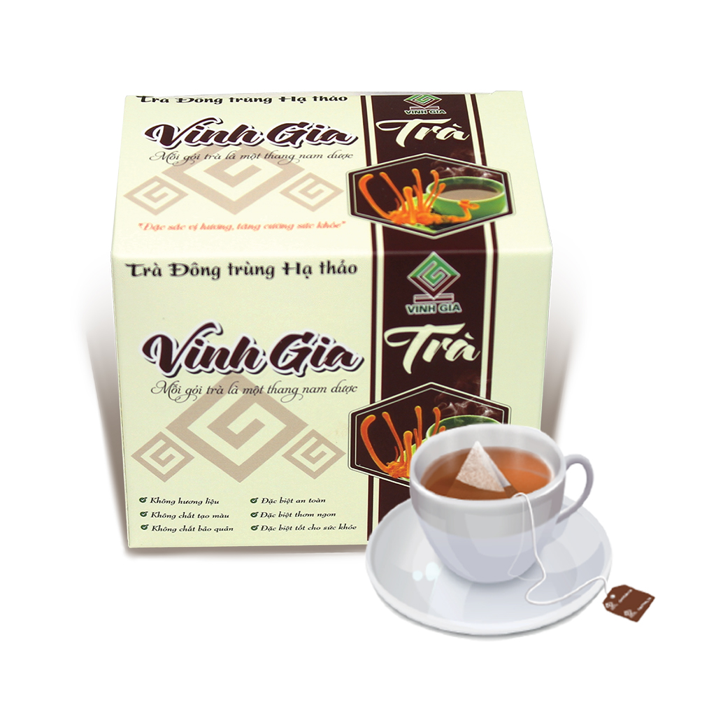 VINH GIA TRÀ ĐÔNG TRÙNG HẠ THẢO– HỘP 12 GÓI