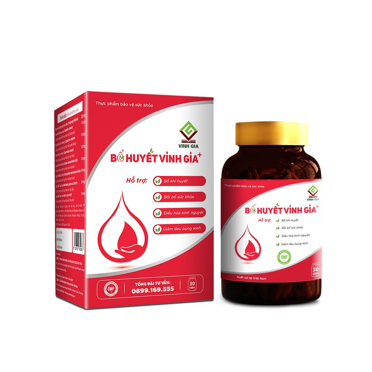 TPBVSK BỔ HUYẾT VINH GIA  - HỘP 30 VIÊN